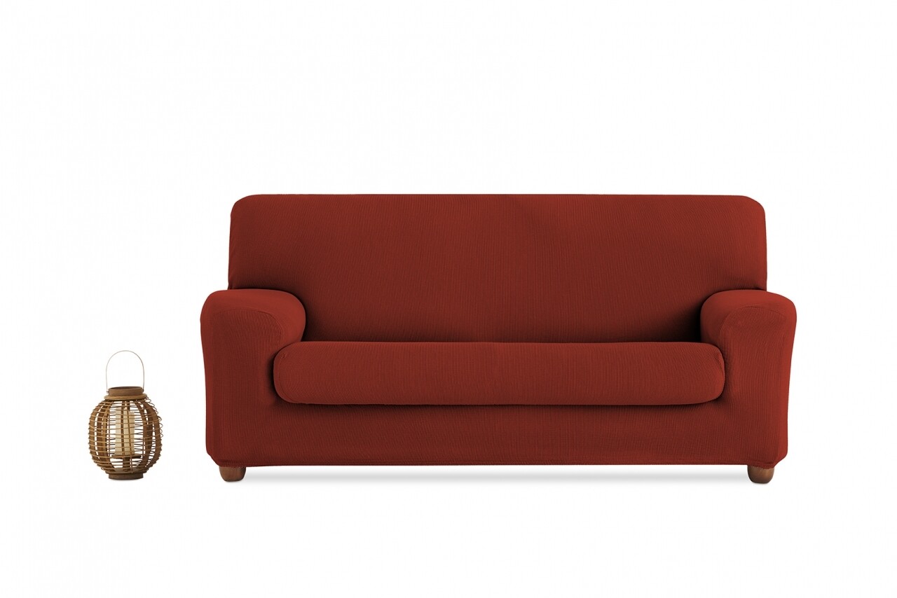 Husa elastica canapea, Belmarti, Creta, 2 locuri, portocaliu - imagine 6